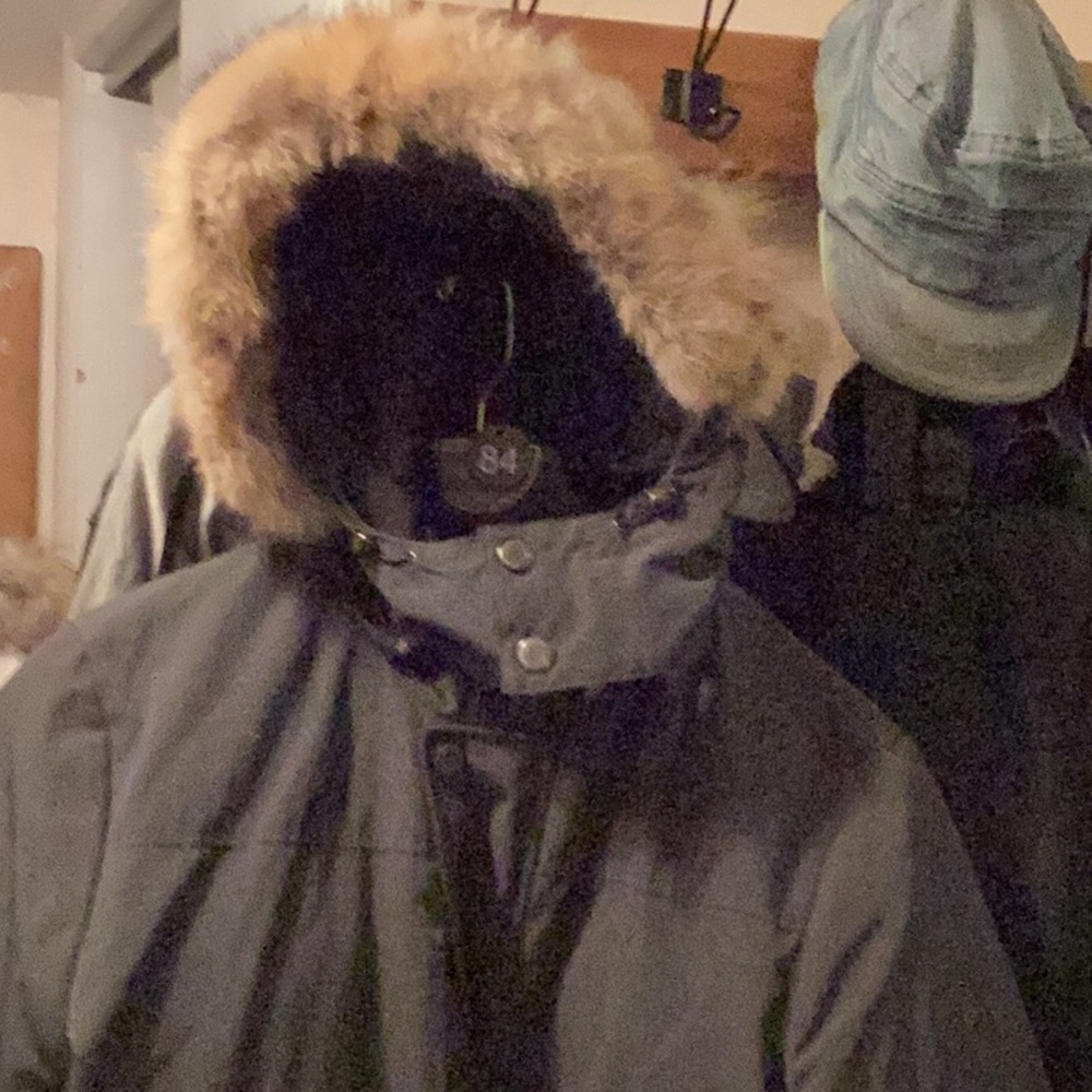 Men's Gray Fur-Trimmed Winter Jacket #83 X-LARGE original $499.00 now$250